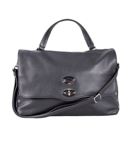 Shop ZANELLATO  Borsa: Zanellato borsa "Postina" medium in pelle martellata.
Realizzata in pelle martellata.
Morbida ma estremamente resistente.
La silhouette è illuminata dalla doppia chiusura a girello e dalle borchie laterali.
Lo spazio interno foderato è dotato di una pratica tasca dove riporre comodamente i tuoi effetti personali. 
Tracolla in pelle regolabile.
Dimensioni: Larghezza 35 cm, Altezza 24 cm, Profondità 17 cm, Luce del manico 11 cm. 
Composizione: 100% pelle di vitello.
Made in Italy.. 068010 M 0040000-Z0001